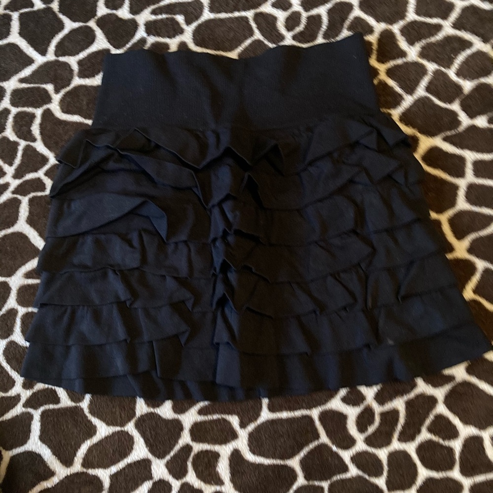 (Bundle 2 for $12) Black Mini Skirt